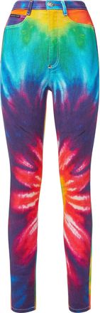 Philipp Plein Denim Super High Waist Jegging Tie dye