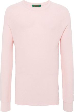 CASEY CASEY crew-neck cotton jumper - men - Cotton - L - Pink