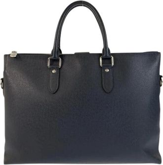 Louis Vuitton Pre-owned Handbags, male, Blue, Size: ONE SIZE Pre-owned Vintage Briefcase