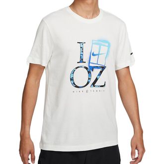 Nike NIke Court Dri-FIT Logo Tee White Blue DZ2636-133
