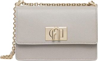 Furla 1927 Mini Crossbody - Dames - Schoudertassen - Grijs - ONE Size - Leer - Tassen