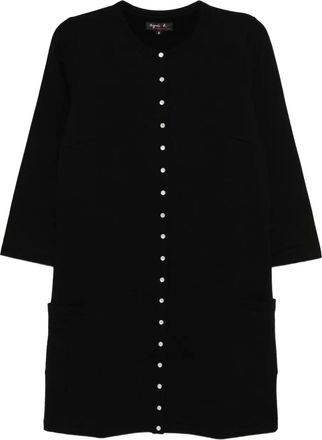agnès b. Snap dress - women - Cotton - 1 - Black