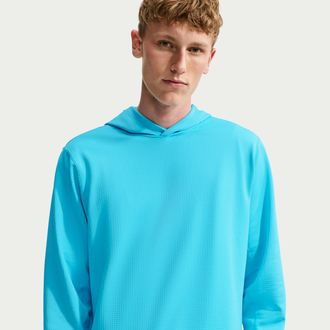 Nike Mens Velocity Therma-FIT Golf Hoodie in Blue | IB0299-416