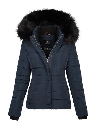 Navahoo Dames Winterjas Miamor - Teddyvoering, Afneembare Capuchon & Bontkraag