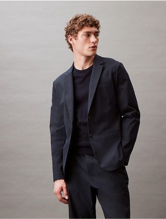 Calvin Klein Mens Tech Move Slim Blazer - Navy - XS