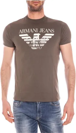 Armani Jeans C6H71Ff T-Shirt - Heren - T-shirts - Groen - L - Tops