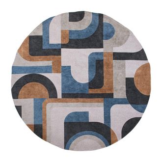 Louis De Poortere Alfombra de poli&eacute;ster multicolor, 140x140 cm