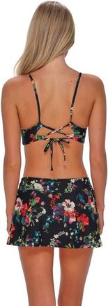 Sunsets Sporty Swim Skirt Bottoms in Fleur Noire at Nordstrom, Size X-Large