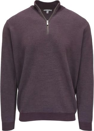 Peter Millar half-zip ribbed sweater - Purple