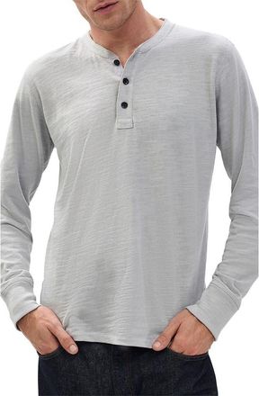Rag & Bone Classic Slim Fit Henley in Heather Grey at Nordstrom, Size Xx-Large