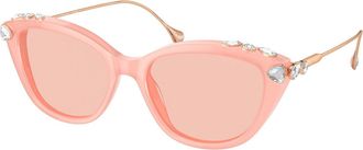 Swarovski SK6010 1041/5 Womens Sunglasses Pink Size 53
