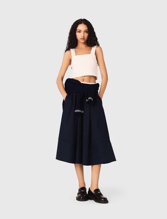 Maje Knit Crop Top - Off White - Maje