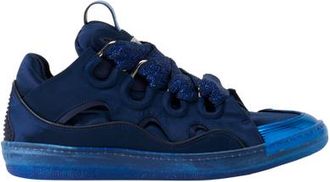 Lanvin Curb Sneakers In Satin in Blue at Nordstrom, Size 43 Eu