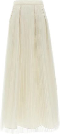 Twinset Skirts - Dames - Maxi Rokken - Wit - M - Rokken