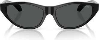 Versace 55mm Cat Eye Sunglasses in Black at Nordstrom