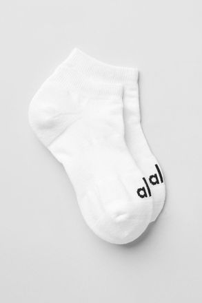 Alo | Street Socks in White/Black, Size: Medium