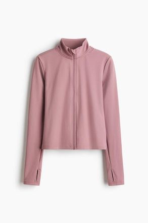 H&M Zip-through Sports Jacket With Softmove in Antique Rose at Nordstrom, Size X-Small