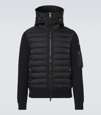 Moncler Down-paneled cardigan