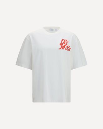 Off-white Grass Ink skate T-shirt Male S