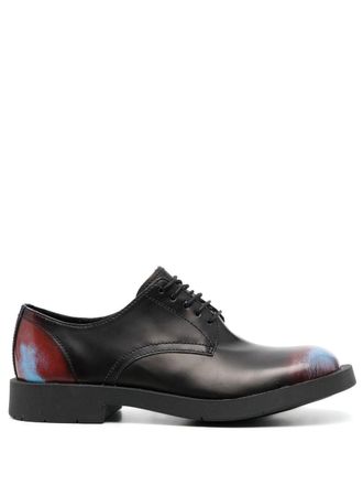 Camperlab distressed-effect leather lace-up shoes - women - Rubber/Leather/Leather - 39 - Black