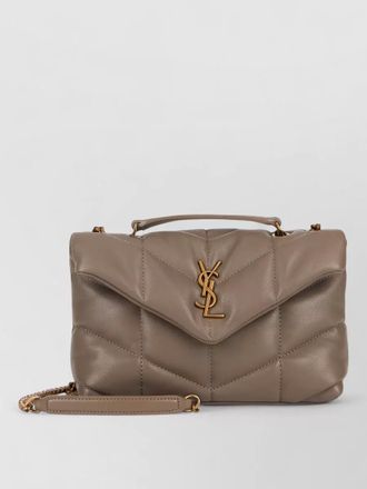 Saint Laurent puffer toy lambskin shoulder chain bag