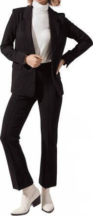 Lyss&eacute; Essential Ponte Blazer In Black