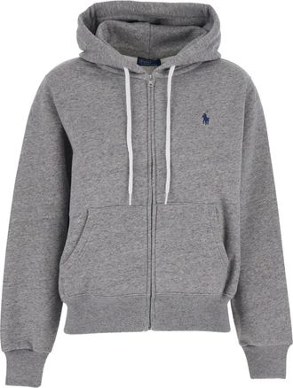 Polo Ralph Lauren Hoodie met geborduurd logo - Grijs