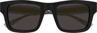 Gucci Sunglasses, unisex, Black, Size: 52 MM Square Sunglasses