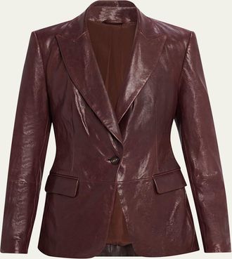 Brunello Cucinelli Leather Blazer