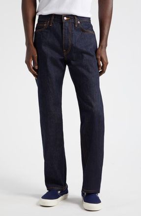 Noah Selvedge Straight Leg Jeans in Indigo at Nordstrom, Size 30 X 32