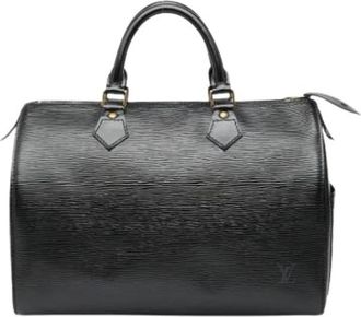 Louis Vuitton Pre-owned Handbags, female, Black, Size: ONE SIZE Pre-owned Vintage Leather Handbag