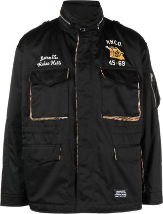 Neighborhood M-65 padded jacket - men - Cotton/Cotton/Polyester/Polyester/Rayon - L - Black