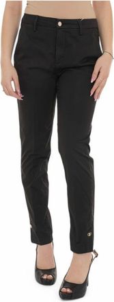 Liu Jo Broeken, Dames, Zwart, W32, Katoen, Stijlvolle Broek