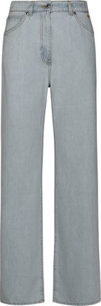Msgm Light Blue Cotton Jeans