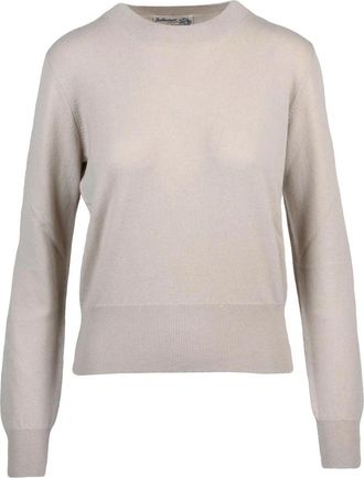 Ballantyne Crewneck Pullover - Dames - Cashmere truien - Beige - L - Kasjmier - Truien & Vesten