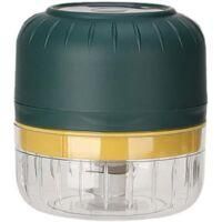 OEM Picadora De Carne El&eacute;ctrica Mini Con Puerto Usb (100 Ml) - Prensa De Ajos - Picadora De Verduras - Picadora De Cocina - Verde, 18,8 X 18,8 X 9,5 Cm