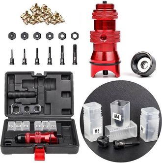 Trade Shop Trade Shop - Kit Conversione Da Trapano A Rivettatrice Inserti Rivetti Filettati M3-m10 07445