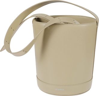 Jil Sander Bucket Bag with Smooth Silhouette and Adjustable Strap