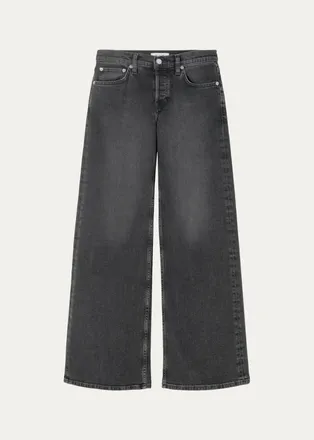Re/Done Laurel Mid-Rise Wide-Leg Jeans
