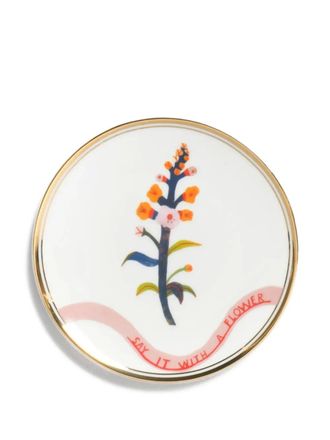 BITOSSI HOME Botanica porcelain dessert plates (set of four) - unisex - Porcelain - One Size - White