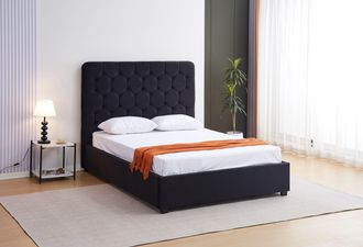 Seconique Madison 46 Bed (Double) in Black | Size: Double