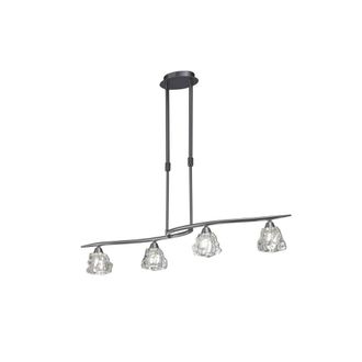 Netlighting Iku Telescopic 4 Light G9 Line Satin Nickel in Grey