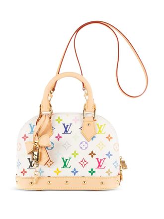 Louis Vuitton x Takashi Murakami leather tote bag - White