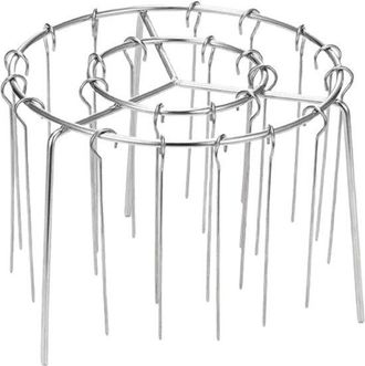 OEM Soporte Para Brochetas De Freidora De Aire, Acero Inoxidable, Resistente Al Calor, Rejilla Antiadherente Duradera, Cocci&oacute;n Uniforme, Plateado