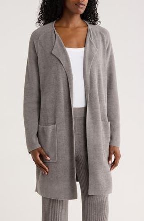 Barefoot Dreams CozyChic Ultra Lite Open Front Cardigan in Graphite at Nordstrom Rack, Size X-Large