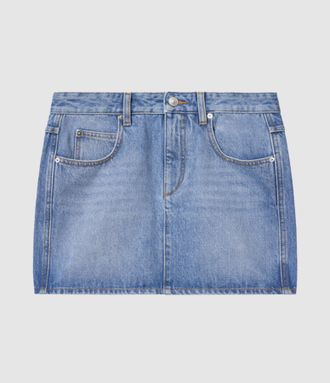 Isabel Marant Jupe Zilema Light Blue