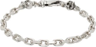 【関税込み】Emanuele Bicocchi シルバー Tiny Ice ブレスレット Tiny Ice Braided Bracelet