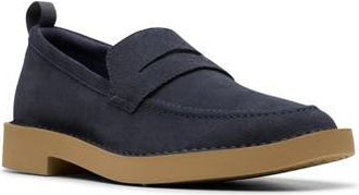Clarks Martock Lo Penny Loafer in Navy Suede at Nordstrom Rack, Size 11.5