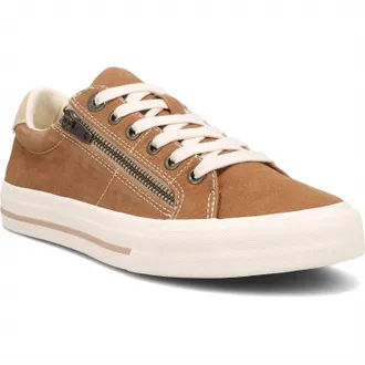 Taos Womens Z Soul Sneaker - Wide In Golden Tan/tan
