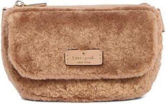 Kate Spade New York rosie faux fur belt bag in Light Fawn at Nordstrom Rack